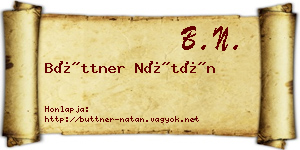 Büttner Nátán névjegykártya